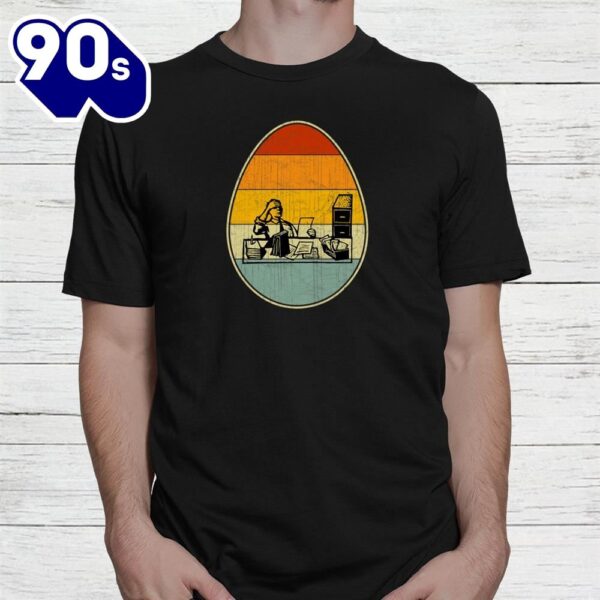 Style Easter Egg Graphic Easter Day Bookkeeper Shirt