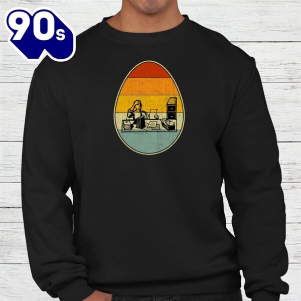 Style Easter Egg Graphic Easter Day Bookkeeper Shirt