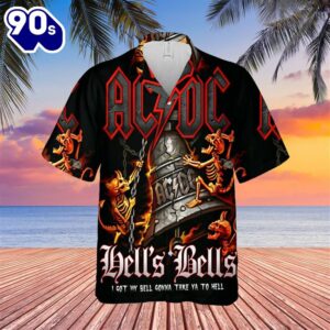 3D Ac-Dc Poster Unisex Hawaiian Shirt Summer Shirt
