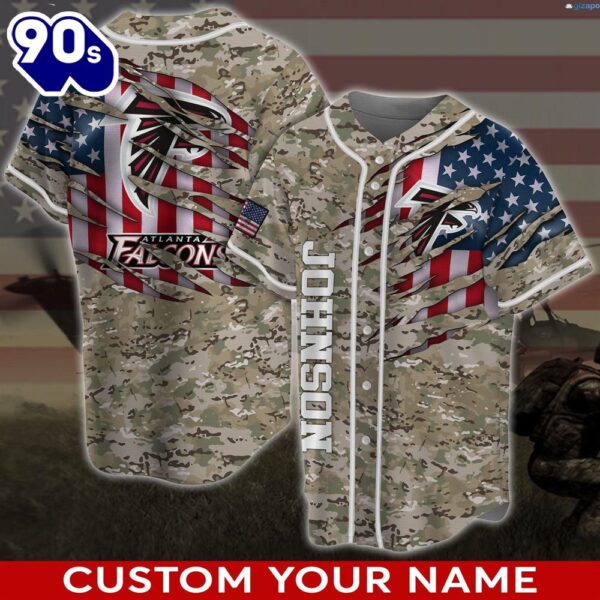 Atlanta Falcons NFL Personalized Baseball Jersey Shirt