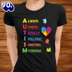 Autism Awareness Autism Acronym And Puzzle Piece Shirt 2