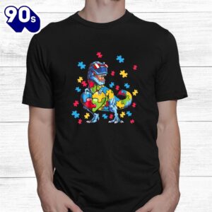 Autism Awareness Dinosaur T Rex…