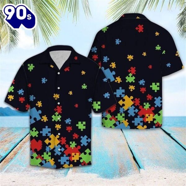Autism Awareness Hawaiian Unisex Aloha Shirts #Dh