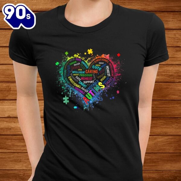 Autism Awareness Love Heart Autism Awareness Day Shirt