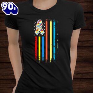 Autism Awareness Month American Flag…