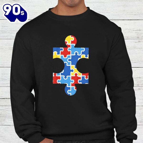 Autism Awareness Puzzle Piece Pocket Shirt Autistic Gift Shirt