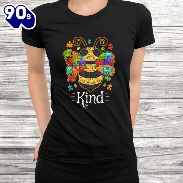 Autism Awareness Shirts Bumble Bee Be Kind Autistic Shirt