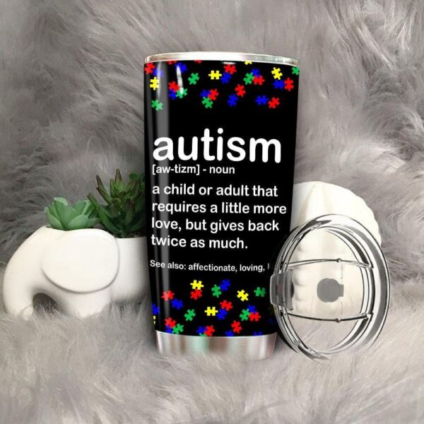 Autism Awareness Tumbler Idea Autism Definition For Mom Dad Teacher