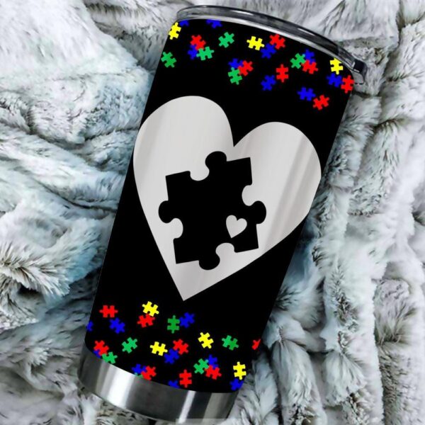 Autism Love Puzzle Autism Awareness Tumbler Idea For Mom Dad Kid