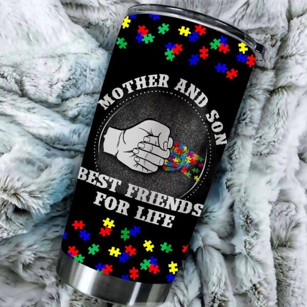 Autism Mom Tumbler Ideas Mother And Son Best Friends For Life Autism Awareness