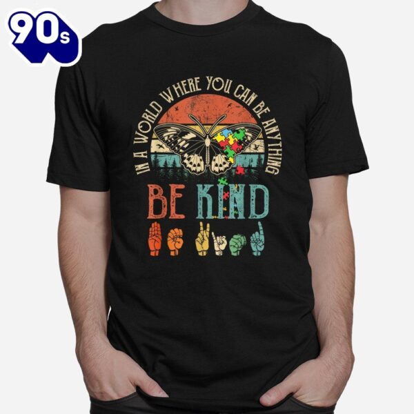 Be Kind Kindness Shirt For Women Autism Awareness Shirt