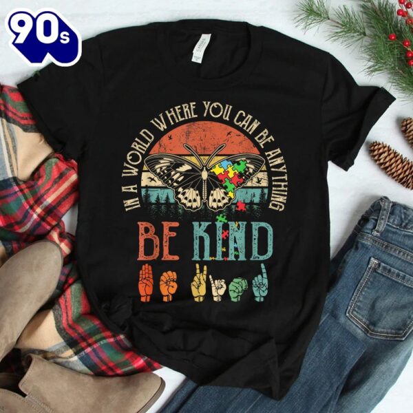 Be Kind Kindness Shirt For Women Autism Awareness Shirt