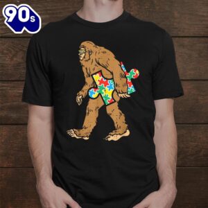 Bigfoot Sasquatch Carrying Puzzle Autism…