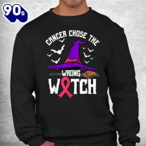 Breast Cancer Awareness Halloween Pink Ribbon Shirt 2