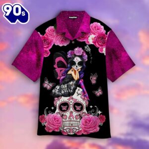 Breast Cancer Awareness Hawaiian Shirt  For Men &amp Women  Adult