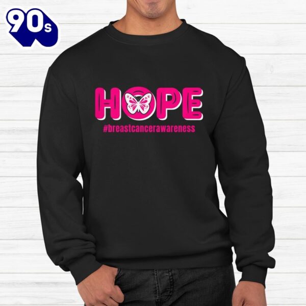 Breast Cancer Awareness Month Pink Butterfly Shirt