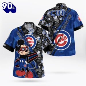 Chicago Cubs Mickey Mouse Floral…