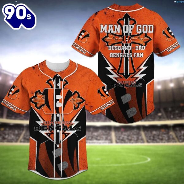 Cincinnati Bengals NFL Custom Baseball Jersey Shirts