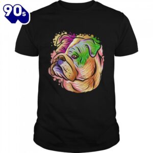 Colorful Pop Art Bulldog Dog…