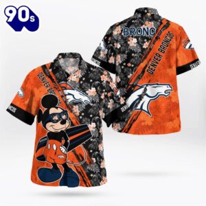 Denver Broncos Mickey Mouse Floral…
