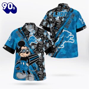 Detroit Lions Mickey Mouse Floral…