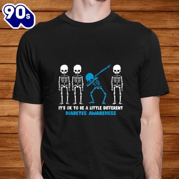 Diabetes Warrior Mom Awareness Gift It’s Ok To Be Different Shirt