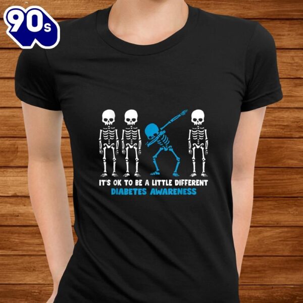 Diabetes Warrior Mom Awareness Gift It’s Ok To Be Different Shirt