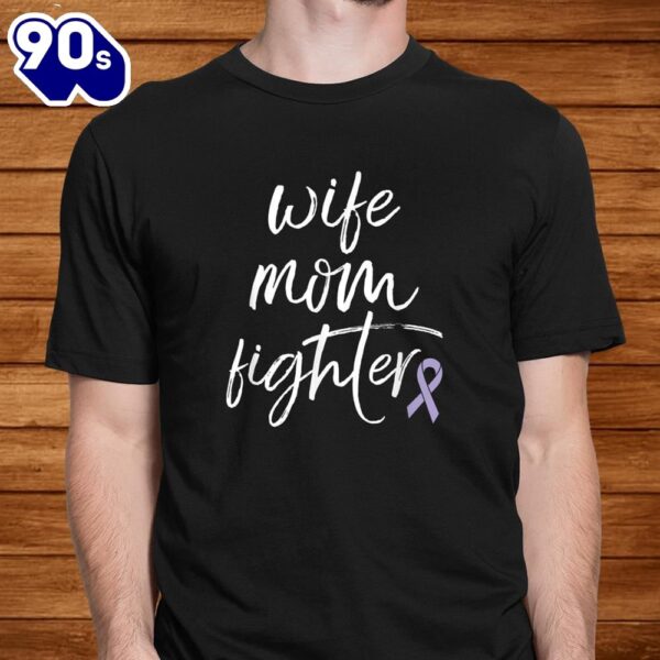 Eating Disorders Awareness Products Ribbon Fighter Mom Shirt