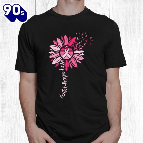 Faith Hope Love Breast Cancer Awareness Shirt