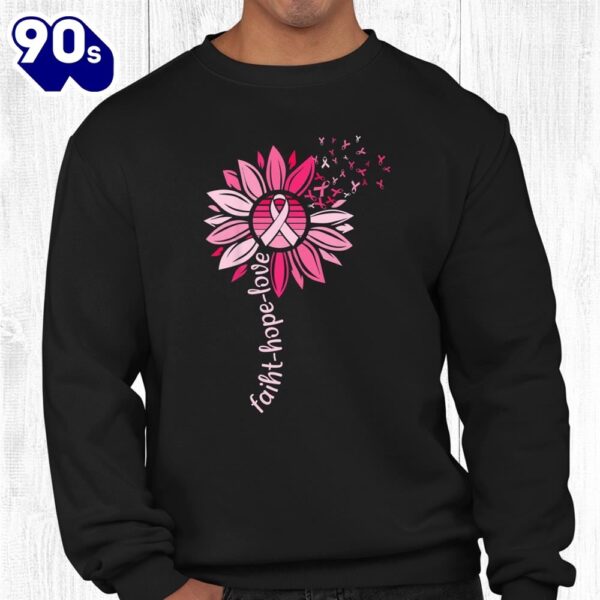 Faith Hope Love Breast Cancer Awareness Shirt