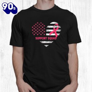 Family Breast Cancer Awareness Pink Ribbon Support Squad Shirt 1