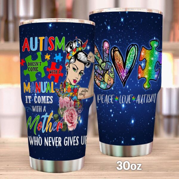 Autism Mom Stainless Steel Tumbler