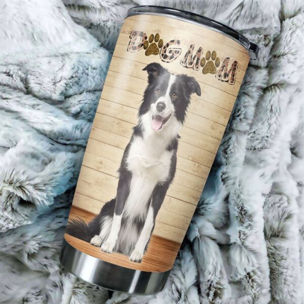 Dog Mom Border Collie Stainless Steel Tumbler