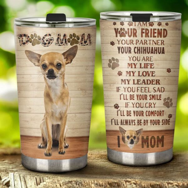 Dog Mom Chihuahua Stainless Steel Tumbler
