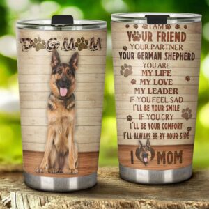 Flagwix Dog Mom German Shepherd Stainless Steel Tumbler 2
