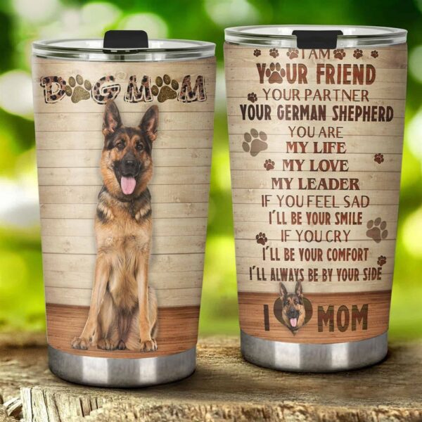 Dog Mom German Shepherd Stainless Steel Tumbler
