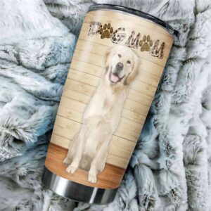 Flagwix Dog Mom Golden Retriever Stainless Steel Tumbler 2