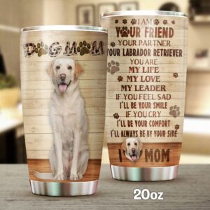 Dog Mom Yellow Labrador Retriever…