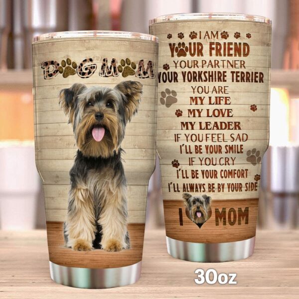 Dog Mom Yorkshire Terrier Stainless Steel Tumbler
