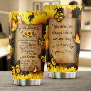 Mom To Daughter Sunflower Stainless…