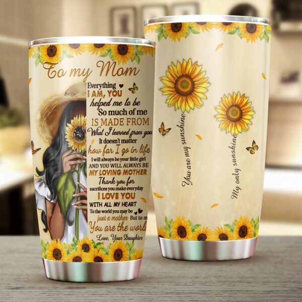 To My Mom I Love You With All My Heart Stainless Steel Tumbler 20oz
