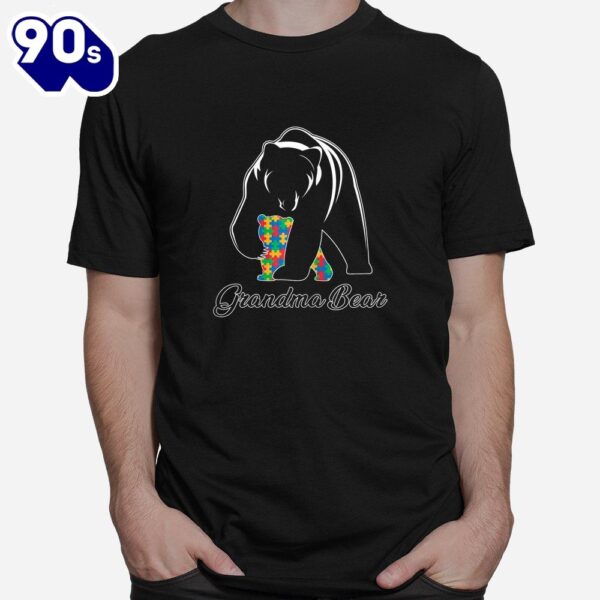 Grandma Bear Autism Shirts Family Grandma Autism Awareness Shirt