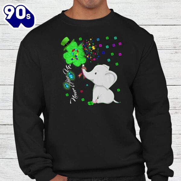 Happy Patricks Day Elephant Autism Awareness Shirt