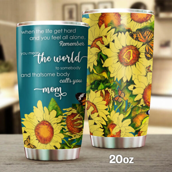 Sunflower Tumbler To My Mom Gift For Mom Gift For Grandma Tumbler For Sunflower Lover Ttq01tuv12