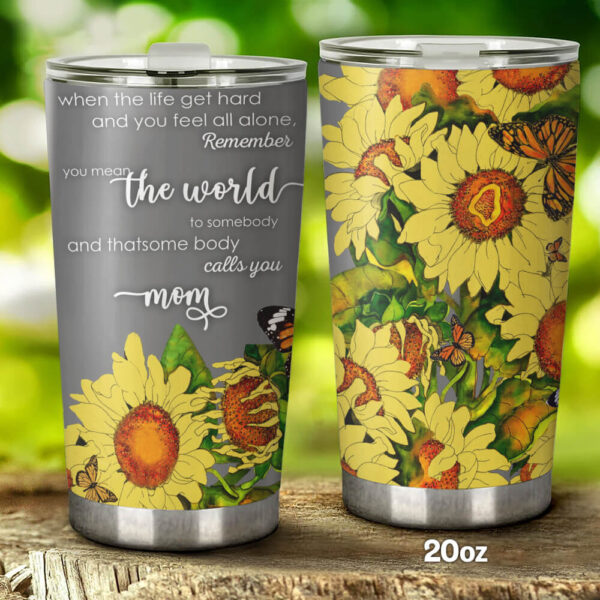 Sunflower Tumbler To My Mom Gift For Mom Gift For Grandma Tumbler For Sunflower Lover Ttq01tuv2