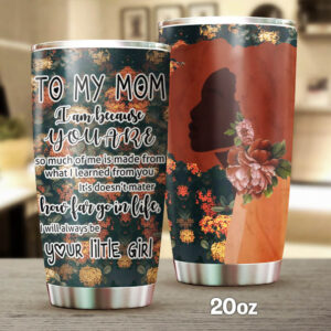 To My Black Mom Tumbler Flower Tumbler Gift For Mom From Daughter Flower For Mom Ttq04tuv7
