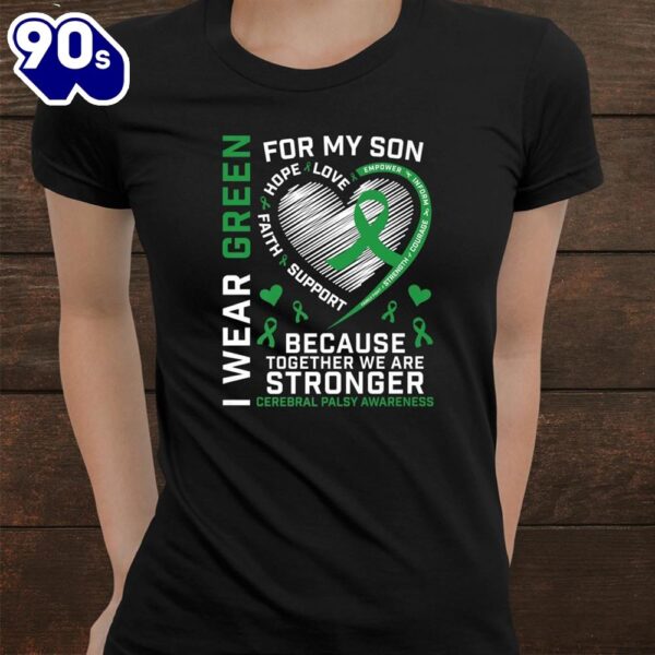 Mom Dad Father Mother Gifts Son Cerebral Palsy Awareness Shirt