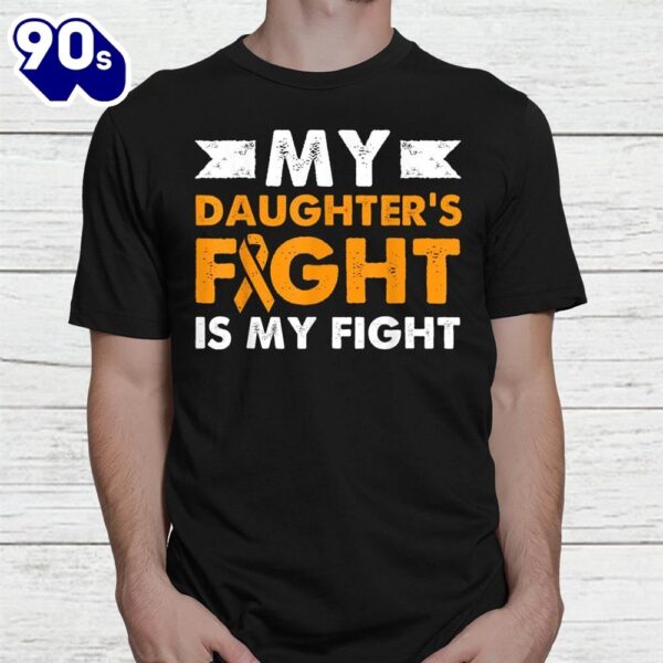 My Daughters Fight Leukemia Awareness Beat Cancer Mom Shirt