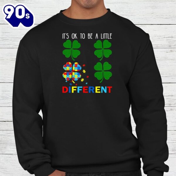 St Patricks Day Puzzle Shamrock Autism Awareness Support Shirt