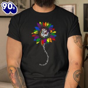 Sunflower Autism Awareness Be Kind Puzzle Mom Support Kids Shirt 2